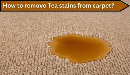 How to remove Tea stains from carpet?